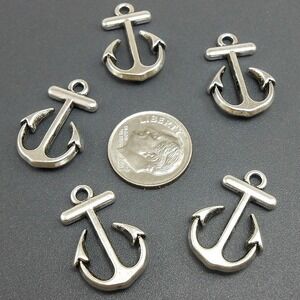 8pcs Anchor Charms,‎ boating nautical ocean, jewelry making supplies